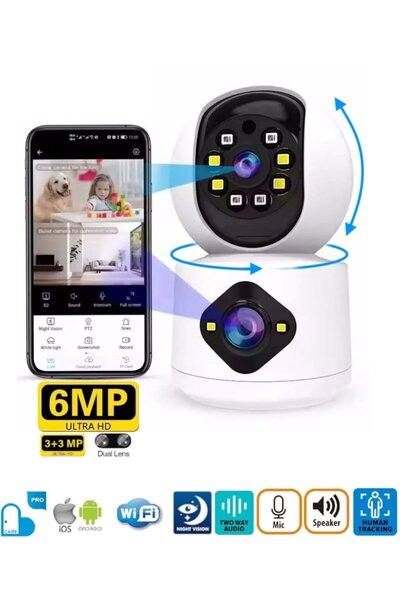 Ventus MPIA AOI Dual Lens 360° Görüş Hareketli Wireless Akıllı Kamerası Türkç...