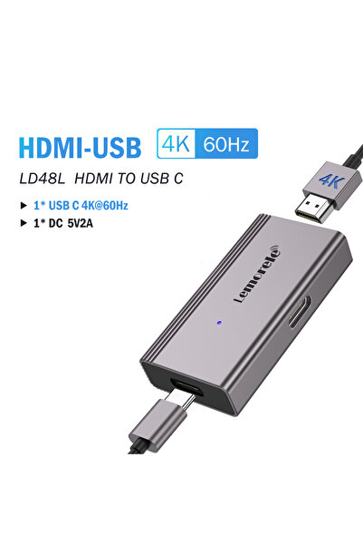 Choice LD48 Lemorele HDMI to Type C Adapter 4K 60HZ HD AR Glasses Converter A...