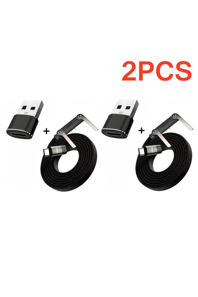 Choice1 1.5m 2PCS 3/1PCS Foldable Charging Cable With Integrated Stand Fast C...