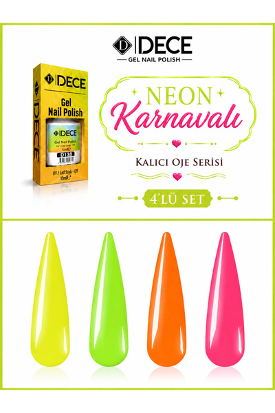 d dece Neon Karnavalı Kalıcı Oje Serisi