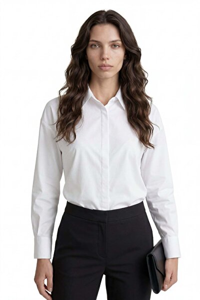 HAKKE Oversize Long Basic Shirt