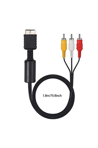Choice 1.8m RCA Cable for PS2 PS3 PS PlayStation AV Cable Splitter Audio Vide...