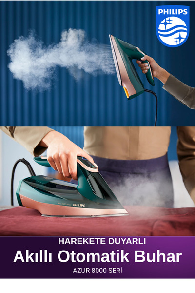 Philips Harekete Duyarlı Kumaş Tanıma Özellikli Buharlı Ütü Otomatik Buhar | ...