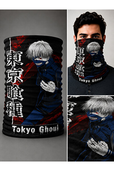 FG KONNİCHİWA Tokyo Ghoul Bandana Anime Face Mask and Neck Gaiter and Daily a...
