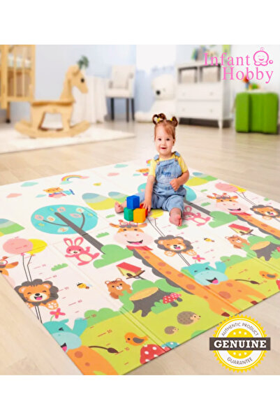 İnfant Hobby Happy Day`s Premium Çift Taraflı Katlanabilir Oyun Matı ( ÖZEL T...