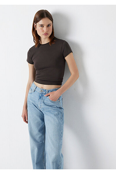 Mavi Brown Basic T-Shirt Fitted / Bodycon Cut 1614180-91100