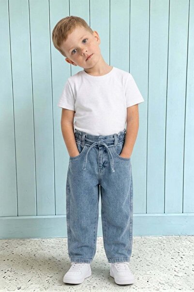 Fulla Moda Baggy Boys' Trousers with Tie Waist