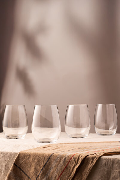 Rakle Astoria Crystal Glass 4-Piece Soft Drink Glass Set 570 Cc