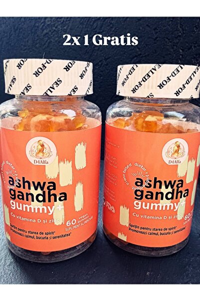 D4ALFA Ashwagandha Gummy+ cu vitamina D și zinc