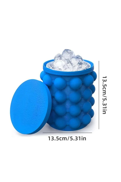Choice1 1pc 1/3pcs Silicone Bucket Ice Cube Maker Easy Freezing & Serving Per...