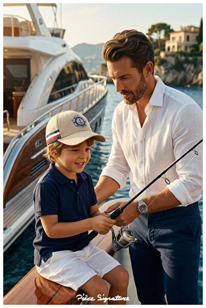 PIECE SIGNATURE 65% Cotton 35% Polyester, Hat for Boys (Ages 5-8) (Size 50-53...