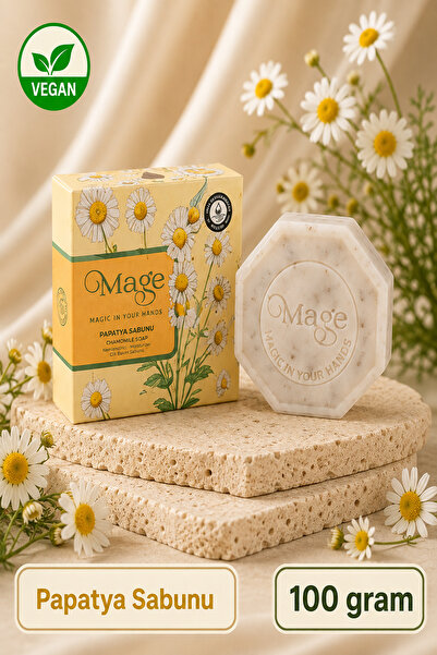 Mage Cosmetics Mage Doğal Papatya Özü Sabunu 100 gram 1 adet hediyelik kutuda