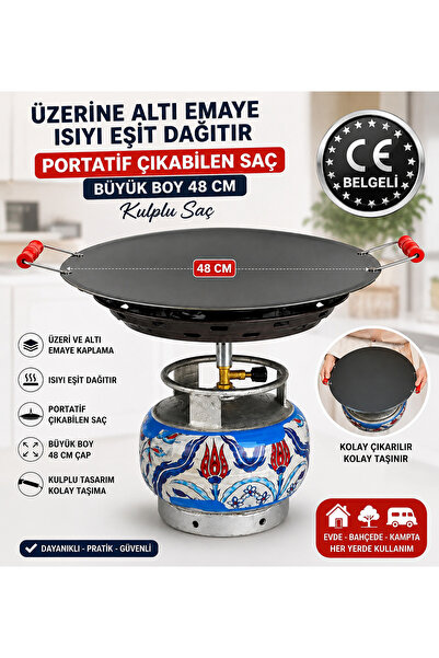 Genel Markalar İŞBİR PORTATİF ÇIKABİLEN YUFKA VE KAVURMA SAÇI BÜYÜK BOY EMAYE...