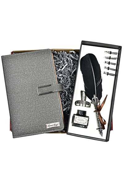 hediyerengi İsme Özel Lüx Organizerli Defter ve Divit Kalem Seti Kutulu - Ren...