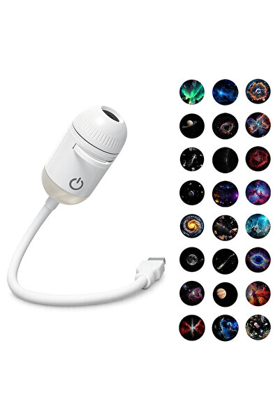 Choice1 24 Slide-A 2 In 1 Usb Mini Star Projector Night Light Optional Films ...