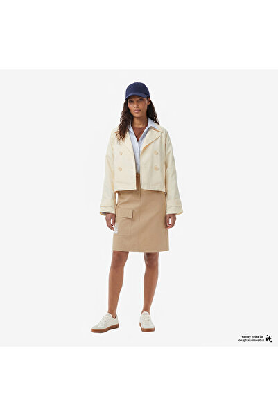 Lacoste Kadın Straight Fit Bej Etek