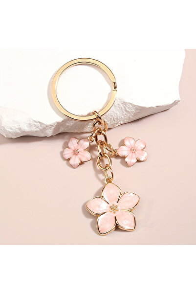 Choice1 B Cute Plant Keychain Sakura Flower Key Ring Enamel Key Chains For Wo...
