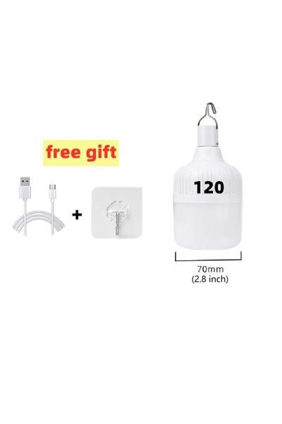 Choice 120W Outdoor USB Rechargeable LED Lamp Bulbs High Brightness Emergency...