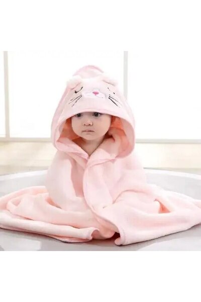 Choice Pink Toddler Bathrobe Infant Bath Towel Boy Girl Blankets Swaddle With...