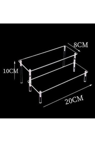 Choice حامل عرض أكريليك متين مكون من طبقتين و1-4 طبقات بحجم 20x8x10 سم لحامل ...