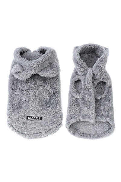 Choice XS Gray Soft Fleece Pet Dog Clothes Cute Hoodie Coat For Small Medium ...