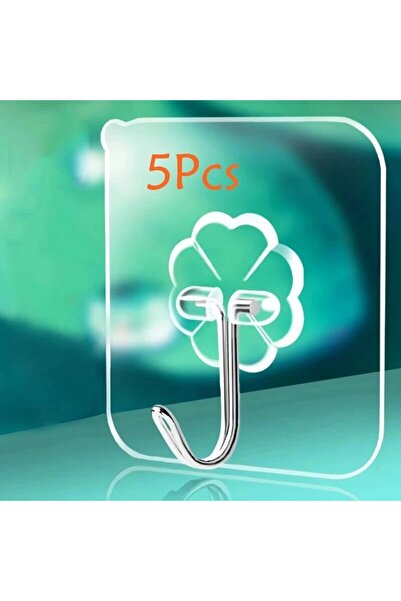 Choice 5 Pcs 5/10/20 Pcs Door Hook Adhesive Wall Hooks Transparent Anti-skid ...