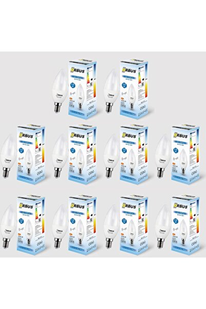 ORBUS Bright LED 4.8W BEYAZ IŞIK E14 425Lm 10 ADET