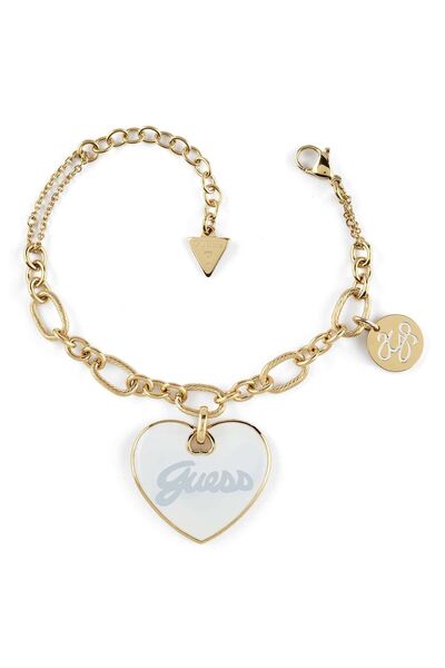 Guess JGUJUBB05149JWYGWHS سوار نسائي على شكل قلب