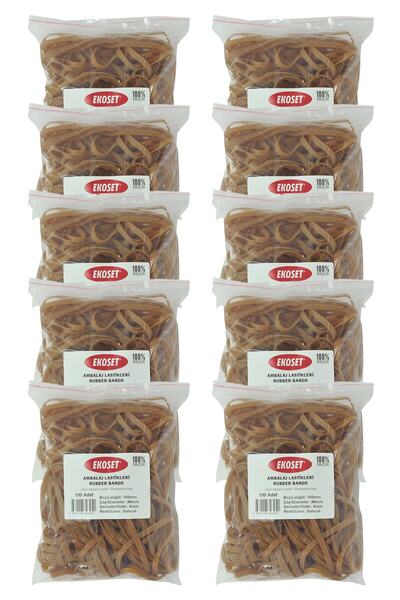 ekoset Wide Rubber Pack Package Package Rubber 150x5mm 1,000 Pieces