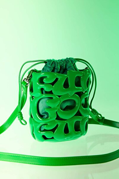 DeFacto Fungoofun x Geantă de umăr verde pentru femei H9180AXNS
