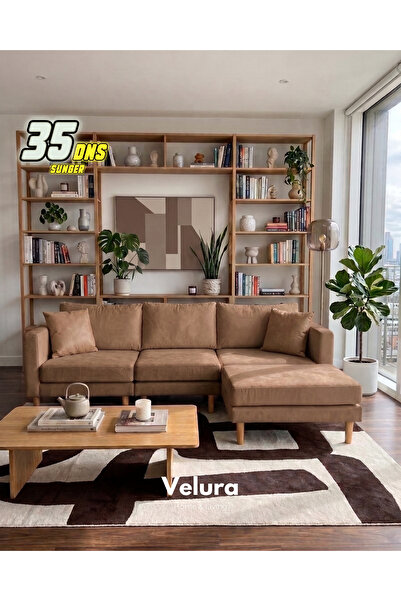 Velura Home & Living Armin Akıllı Köşe Koltuk Takımı & Modern Modüler Yataklı...