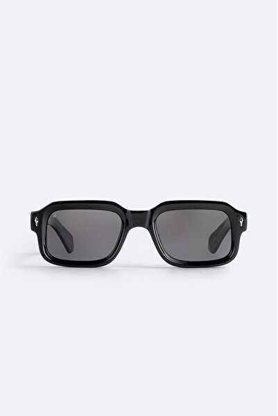 Dido Black Round Frame Polarized Sunglasses B008810