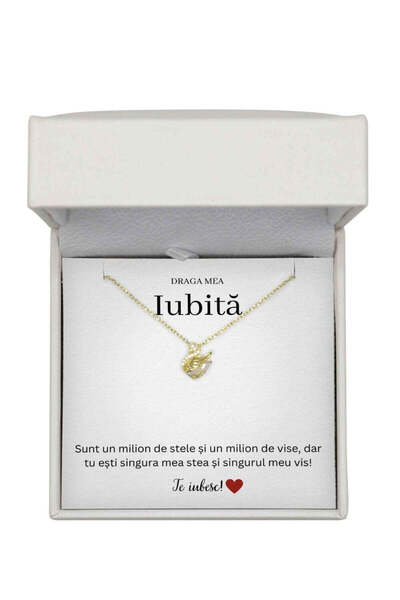 The Jewel Heart Pentru Lebăda de Ziua Ei iubitul meu - Colier cu pandantiv în...