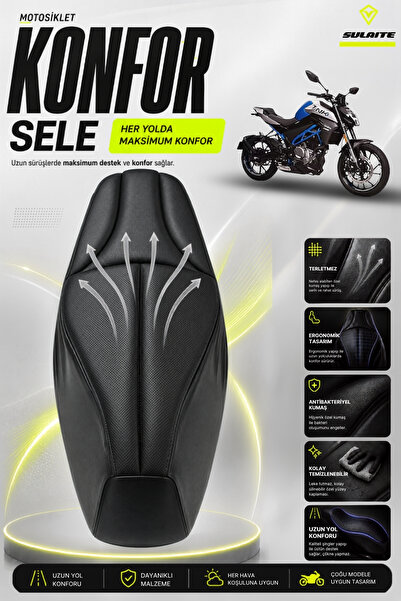 SULAITE Motosiklet Konfor Sele Kılıfı CFMOTO Nk 250 - 150 Uyumlu Sele Pedi