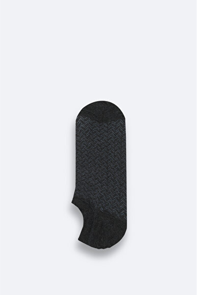 Avva Men's Anthracite Bamboo Sneaker Socks A51Y8503
