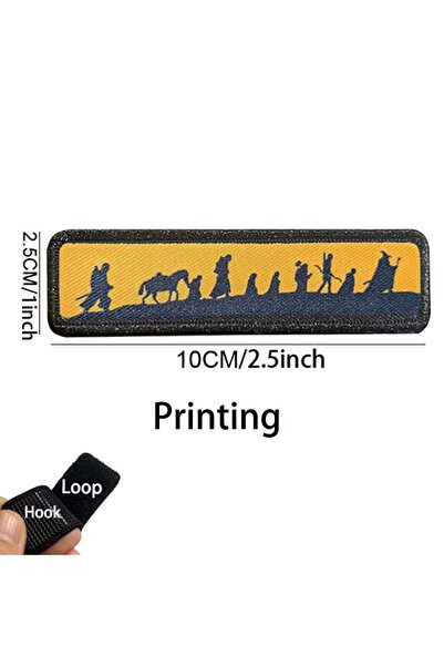 Choice 01-Orange 1PCS,2PCS/Migrate Journey Fabric Applique Morale Emblem Tact...