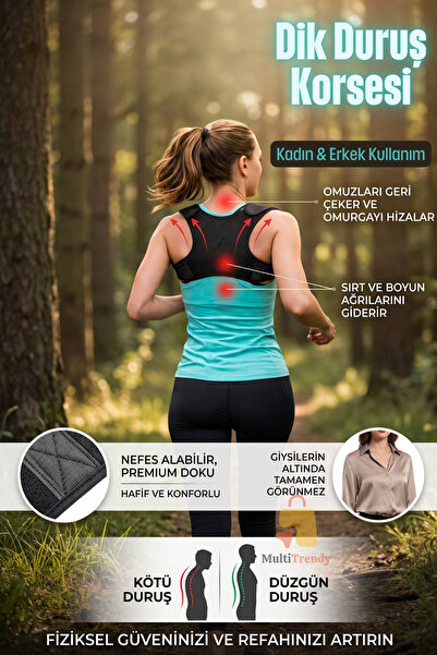HASBY Upright Posture Corrector Back Brace Women Men Anti-Hunchback Adjustabl...