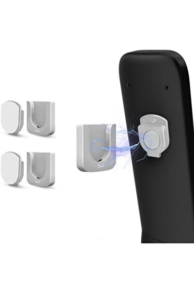 Choice7 Grey 2-pack 2/4/6 remote control magnetic storage hooks for home remo...