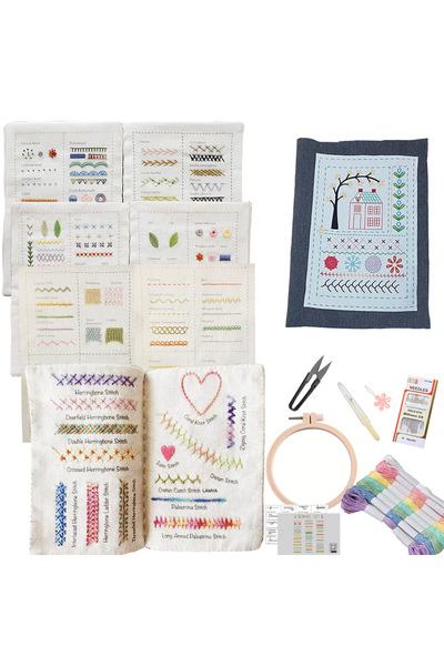 Choice4 B2 Sewing Books For Beginners Creative Embroidery Stitches Book Adult...