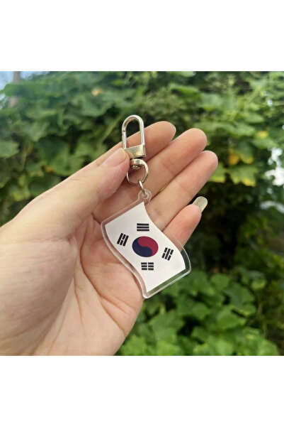 Choice style3 Acrylic South Korean Flag Keychain. Perfect for Keys, Bags & Ca...