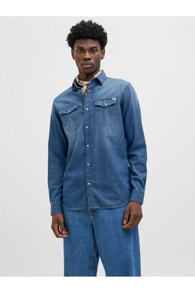 Jack & Jones Jjesheridan Shirt L/S Noos Blue