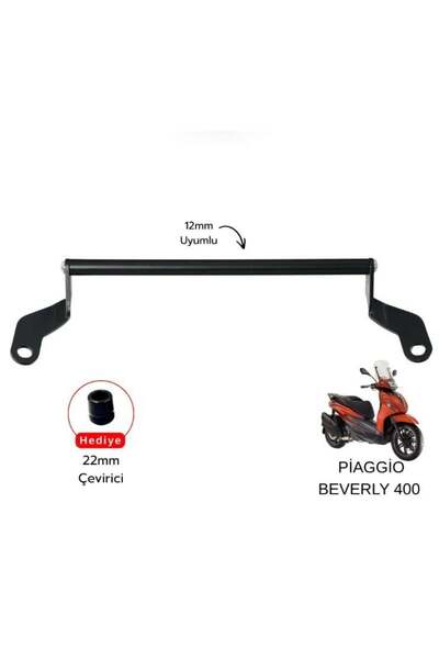 Pixel Piaggio Beverly 400 Telefon Navigasyon Tutucu Gidon Barı 2021-2026