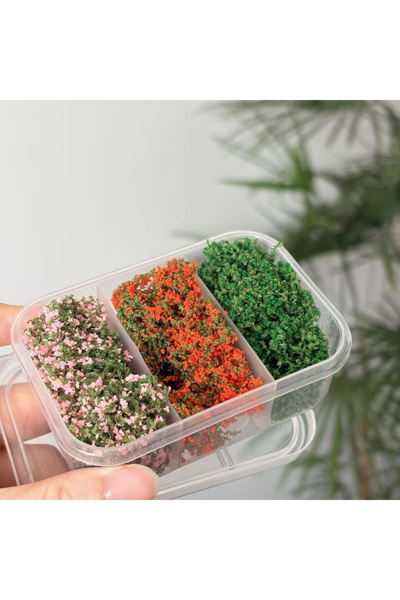 Choice Dark-color Mix 3colors Combination Miniature Model Colorful Flower Vin...