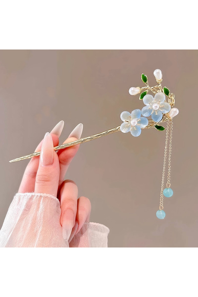 Choice F 1pc Elegant Chinese Style Flower Butterfly Tassel Hairpin Vintage Ha...