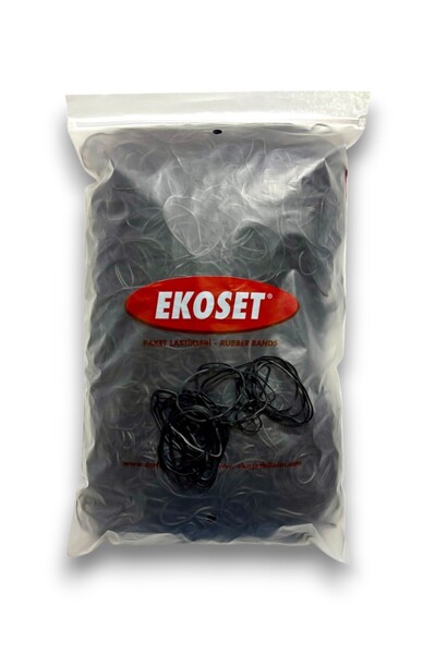 ekoset Rubber Pack Packaging Money Rubber 70mm Black 1kg