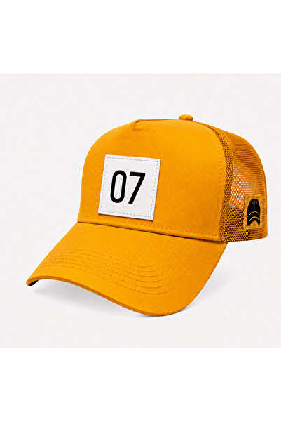 all hats 07 قبعة بيسبول شبكية مزينة برقعة مزخرفة