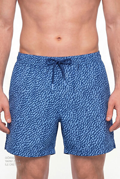 Penti Men's Blue Navy Coral Shorts