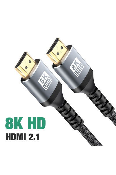 Nephy 5m GRAY 8K HDMI Cable 4K@120Hz 8K@60Hz HDMI 2.1 Cable 48Gbps Adapter Fo...