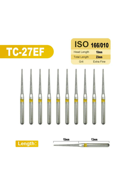 Choice7 مثقاب ماسي للأسنان TC-27EF، مثقاب عالي السرعة، مقبض يدوي بقطر 1.6 مم