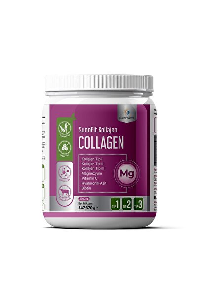 SunnPharma SunnFit Kolajen Hidrolize Kollajen Peptitleri,Magnezyum,Hyaluronik...